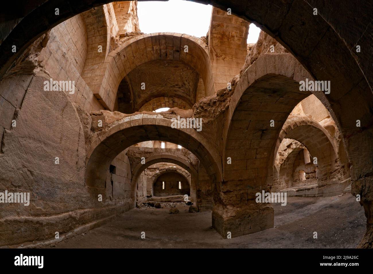 Praetorium in Halabia Syrien Stockfoto