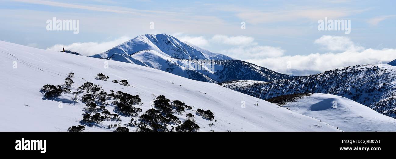 Mount Feathertop in der Great Dividing Range, Victoria, Australien Stockfoto
