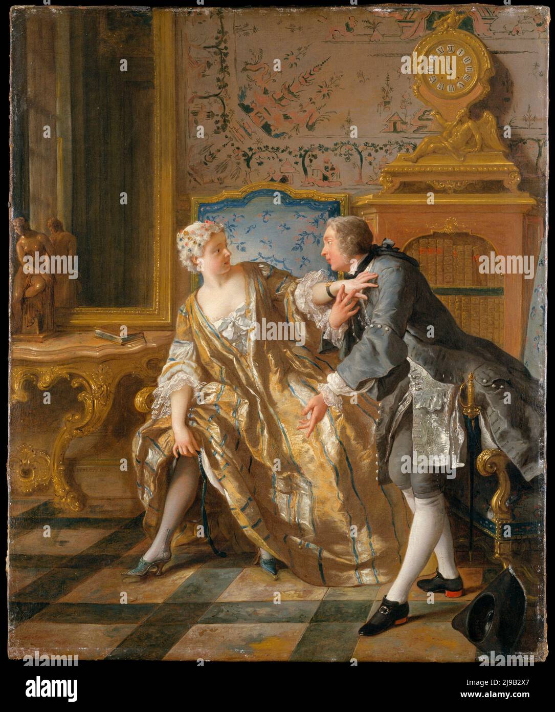 Die Kleidung. Jean François de Troy. 1724. Stockfoto
