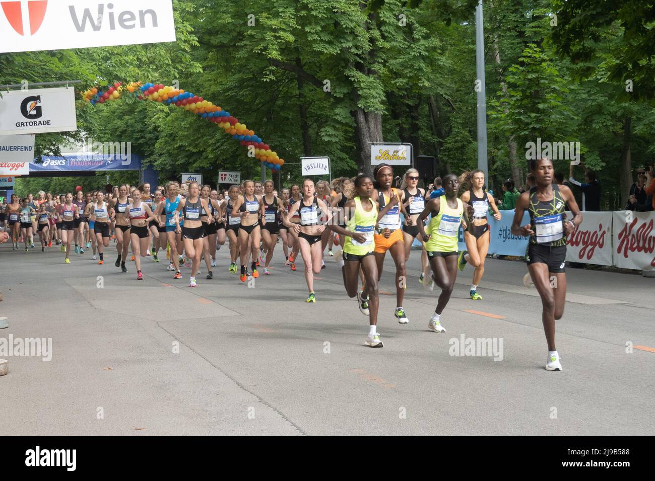 Wien, Österreich. 22.. Mai 2022. Wien, Österreich, Mai 22 2022, Start des 5-km-Laufs mit den Top-Läufern aus dem internationalen Startfeld, Quelle: Wagner Andreas/Alamy Live News Stockfoto