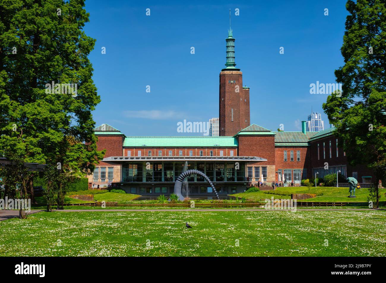 Museum Boijmans Van Beuningen Kunstmuseum in Rotterdam in den Niederlanden. Stockfoto