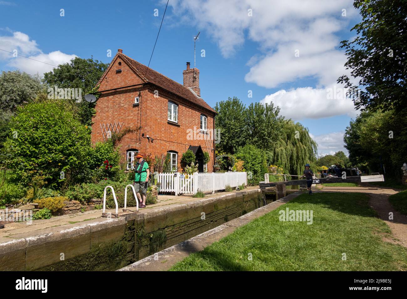 Der Oxford-Kanal bei Cropredy in der Nähe von Banbury, Oxfordshire. Stockfoto