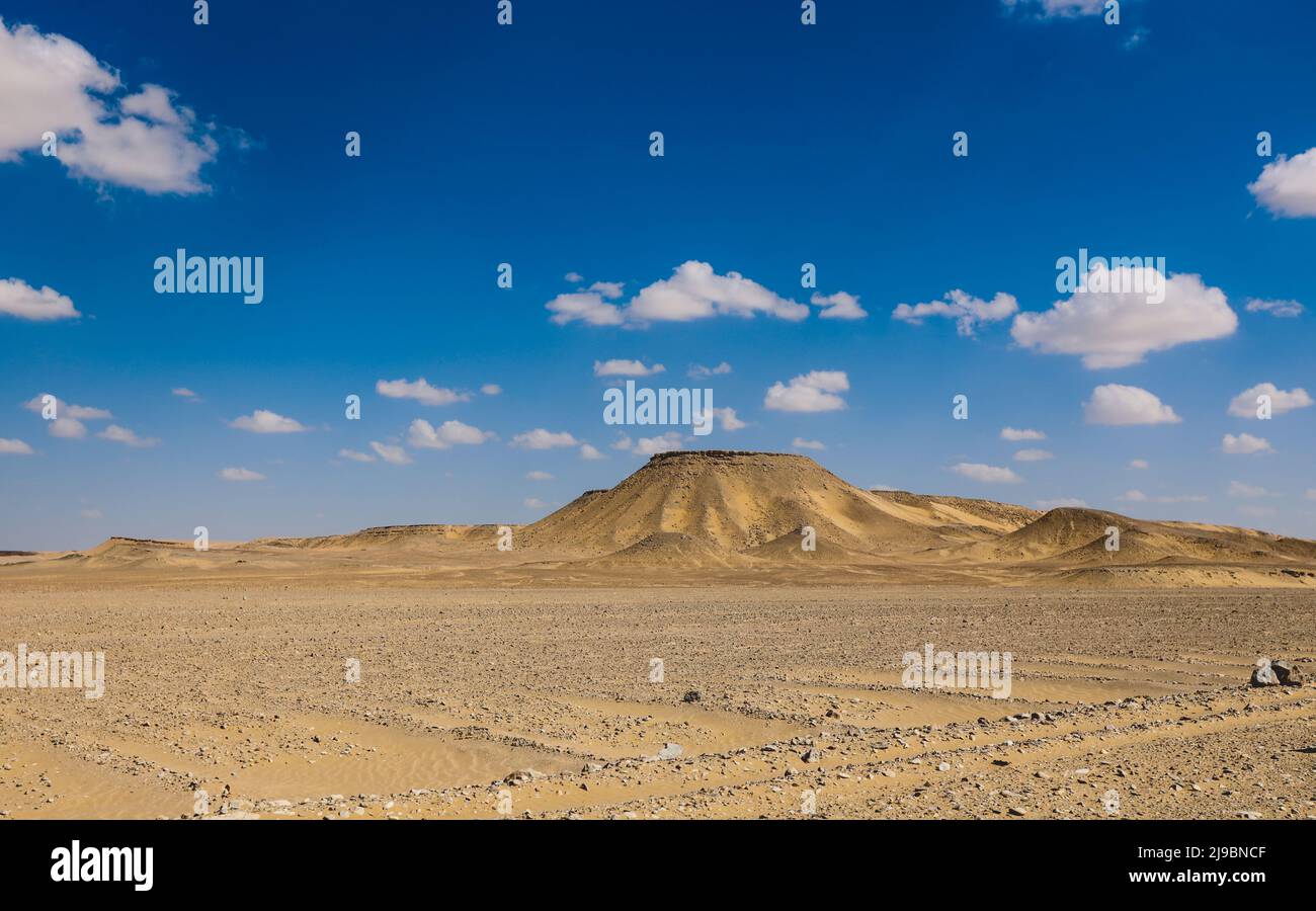 Sandy Hills in der Weißen Wüste geschützten Bereich, ist Nationalpark in der Farafra Oase, Ägypten Stockfoto