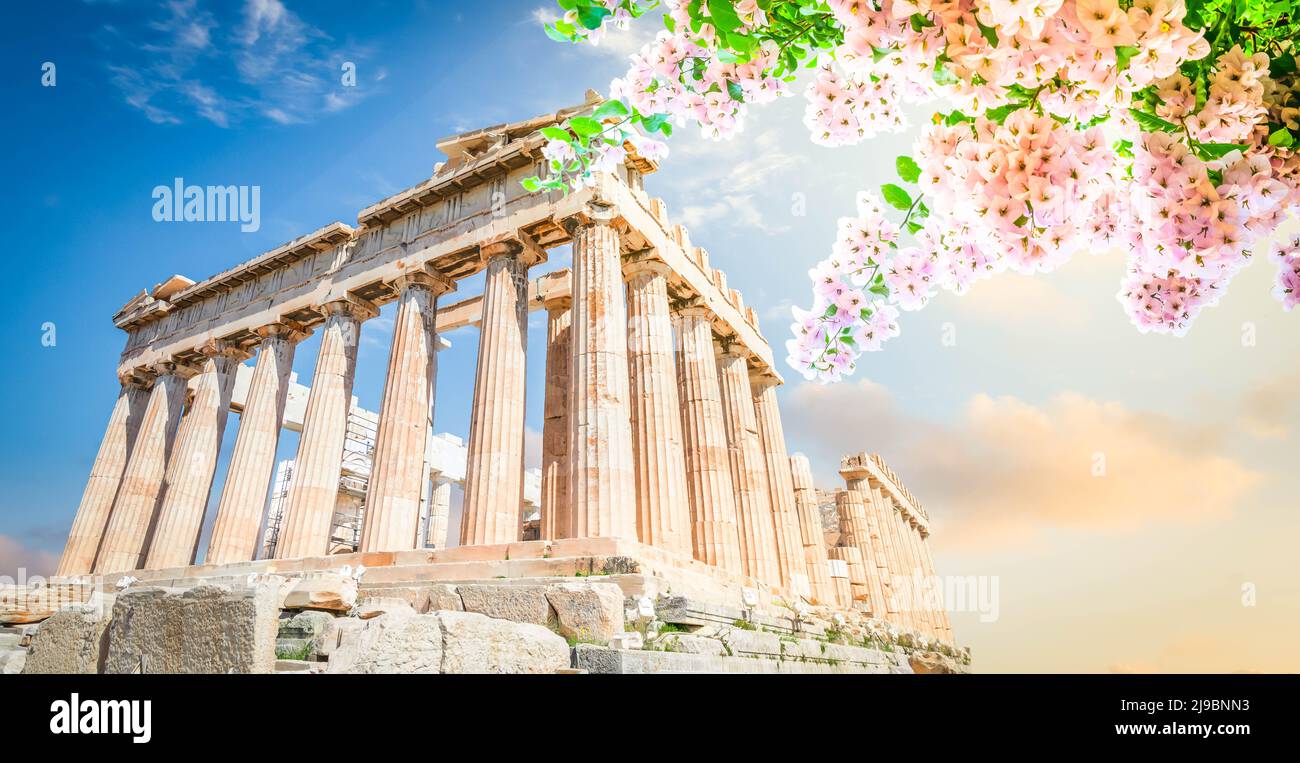 Parthenon Tempel, Athen Stockfoto