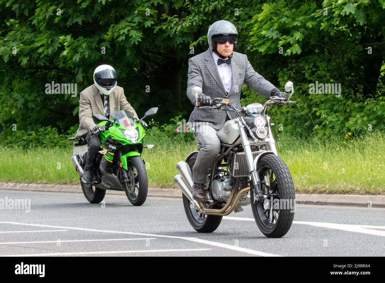 Milton Keynes, Großbritannien, 22.. Mai 2022. Er ist der stolzeste Reiter des berühmten Gentleman, der von Milton Keynes nach Bedford fährt. Stockfoto