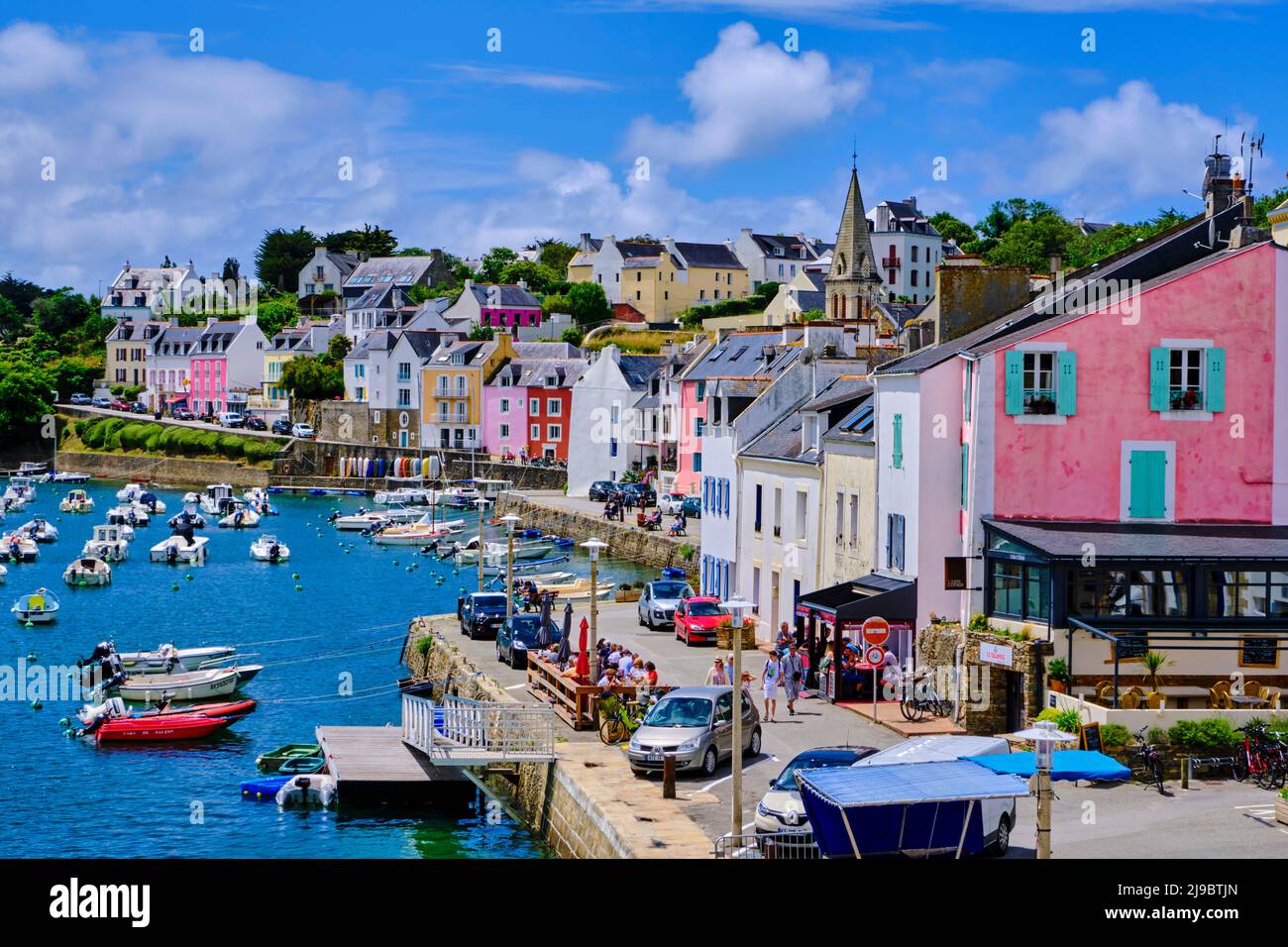 Frankreich, Morbihan, Belle-Ile-en-mer, Sauzon Stockfoto