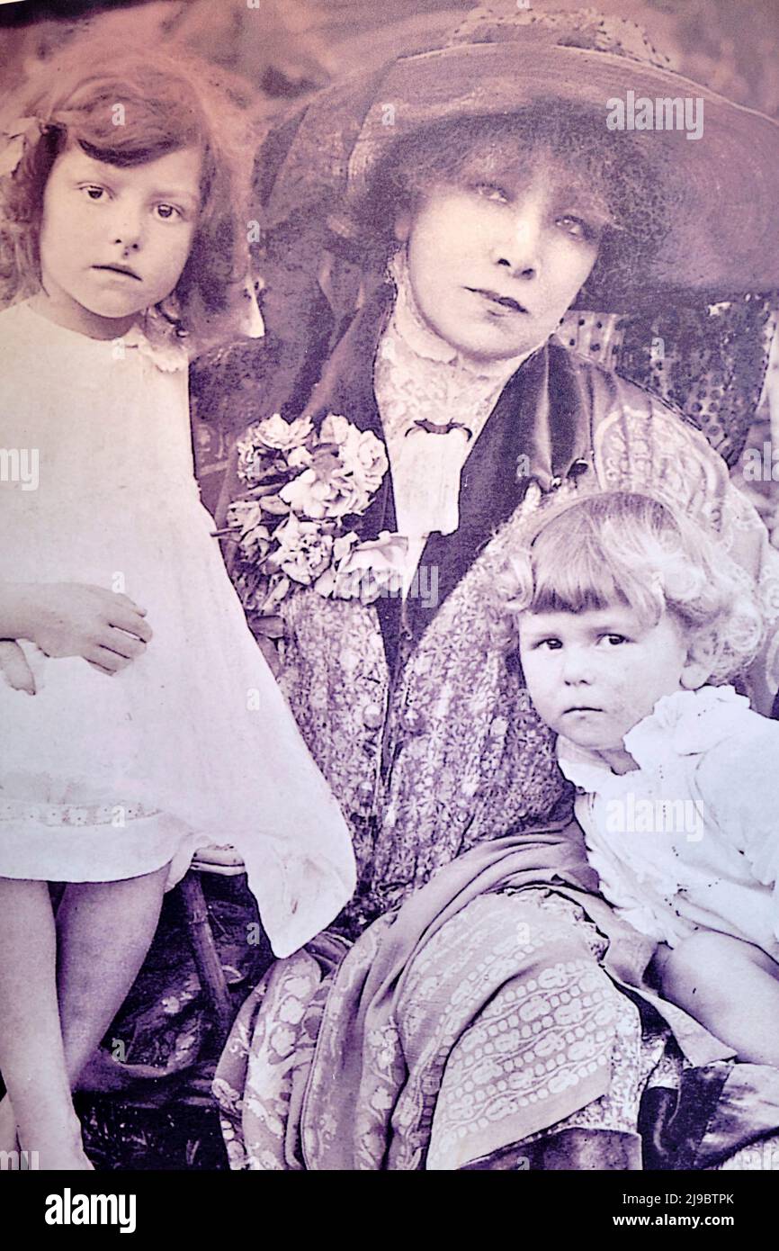 Frankreich, Morbihan, Belle-Ile-en-mer, Sauzon, Pointe des Poulains, Sarah Bernhardt Museum Stockfoto