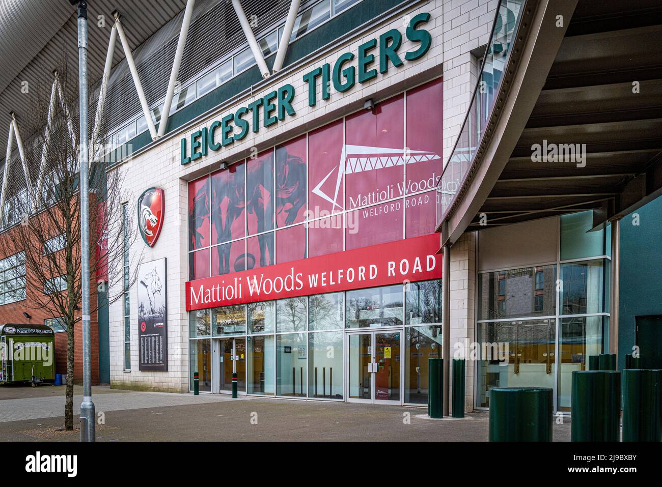 Leicester Tigers Stadium. Stockfoto