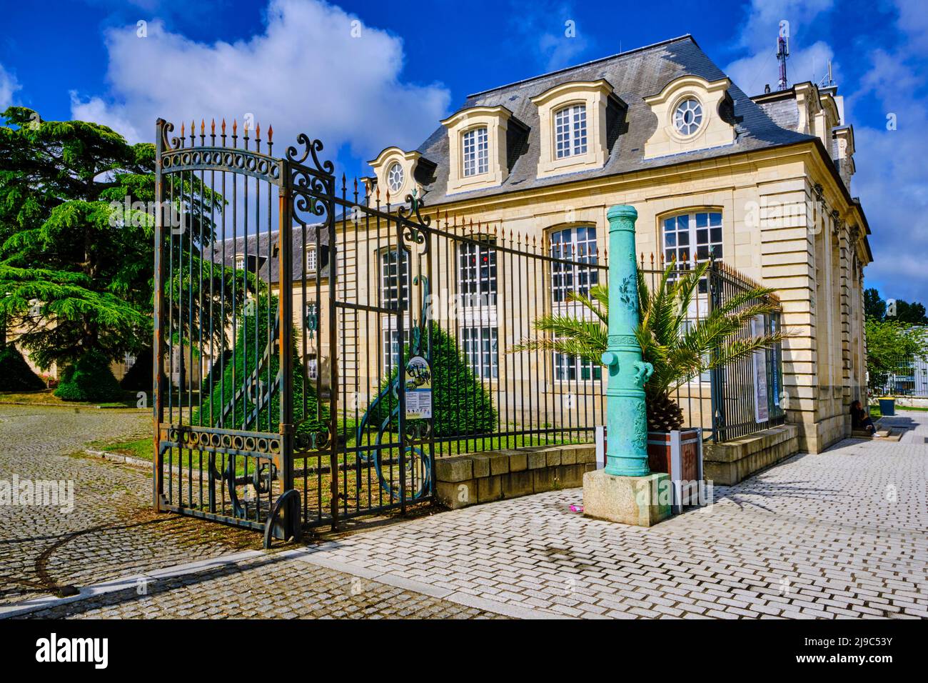 Frankreich, Morbihan, der Hafen von Lorient, Lorient, in der Innenstadt, das Hotel Gabriel ist eine Sammlung von Gebäuden aus dem 18.. Jahrhundert, die sich in der Umzäunung von Th befinden Stockfoto