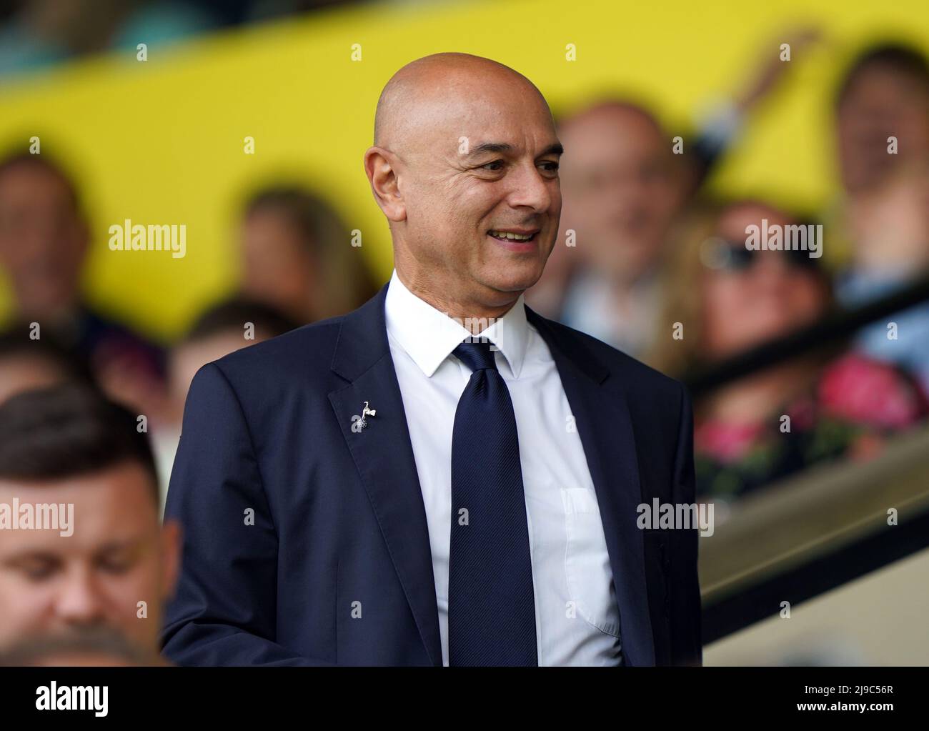 Daniel Levy, Vorsitzender von Tottenham, vor dem Spiel in der Premier League in Carrow Road, Norwich. Bilddatum: Sonntag, 22. Mai 2022. Stockfoto