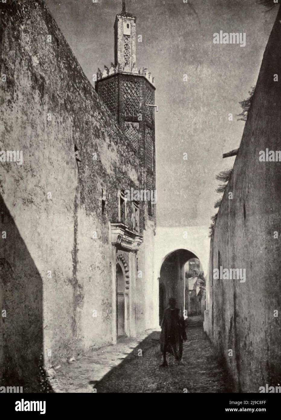 Eine Moschee in Tanger, Marokko, um 1910 Stockfoto