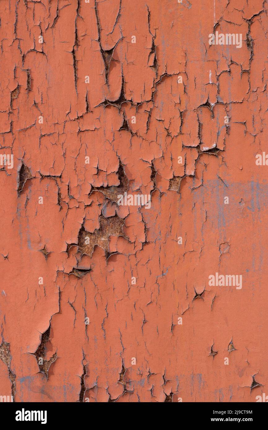 Eisen, Wand, Stahl, Rost, verrostete Wand einer Brücke Stockfoto