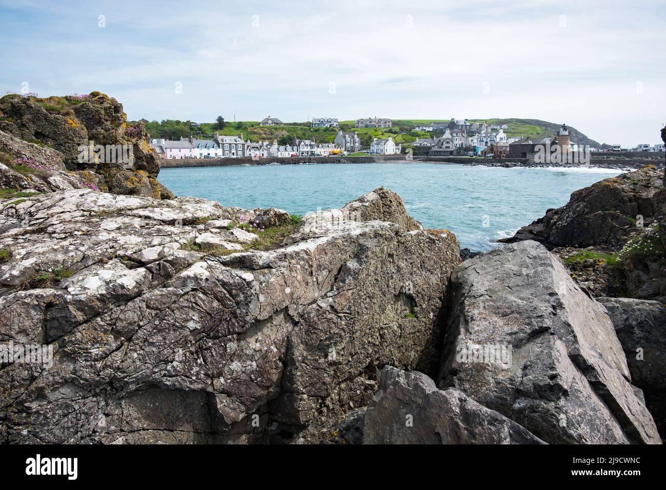 Malerisches Portpatrick an der Westküste der Rhins of Galloway Stockfoto