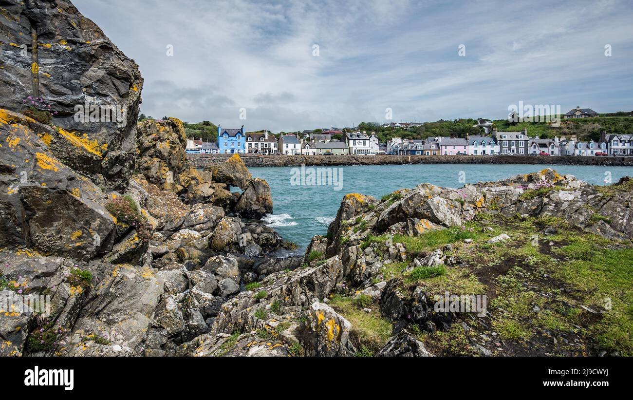 Malerisches Portpatrick an der Westküste der Rhins of Galloway Stockfoto