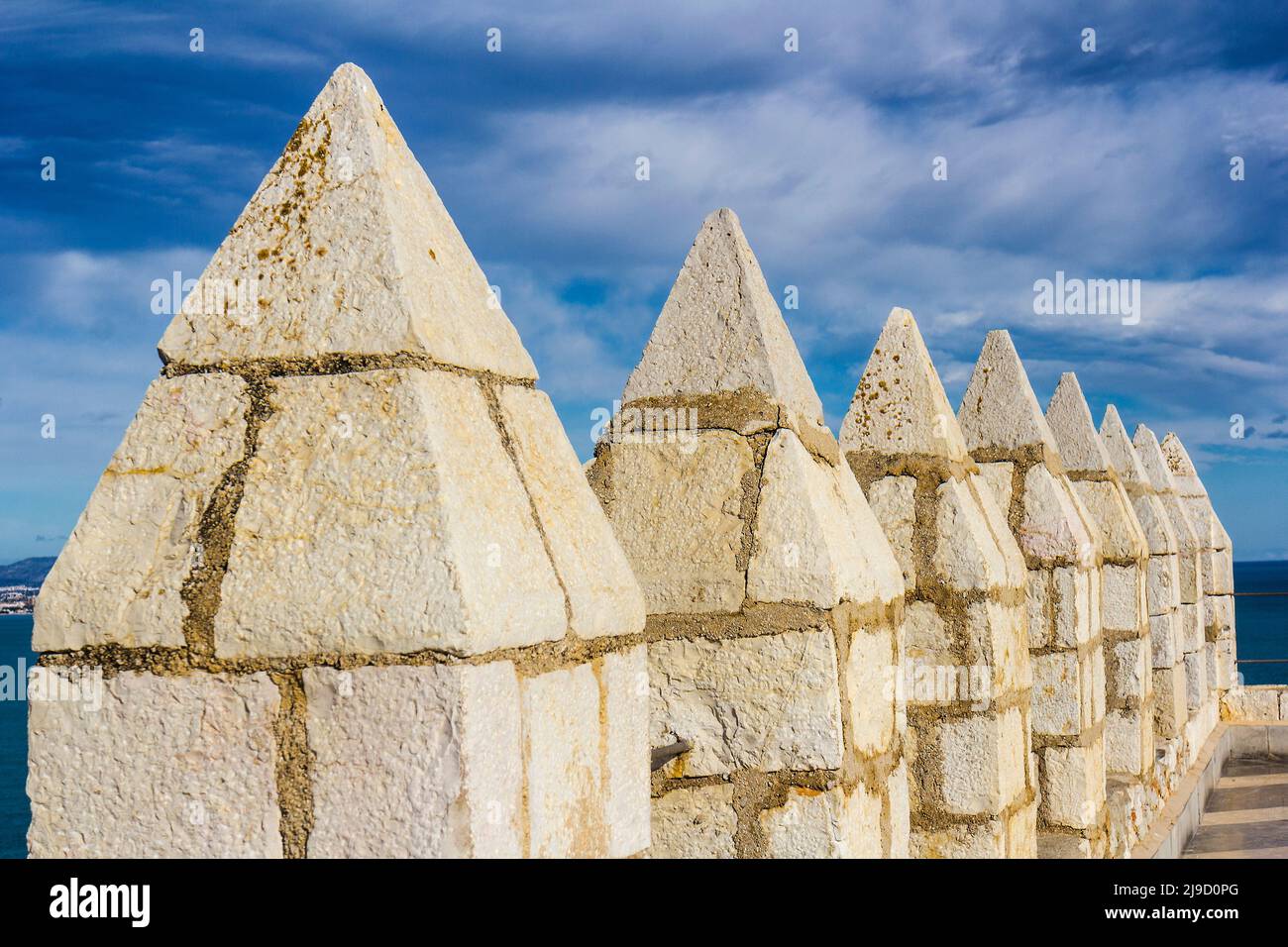 Burg Peñiscola, Castellón, Spanien Stockfoto