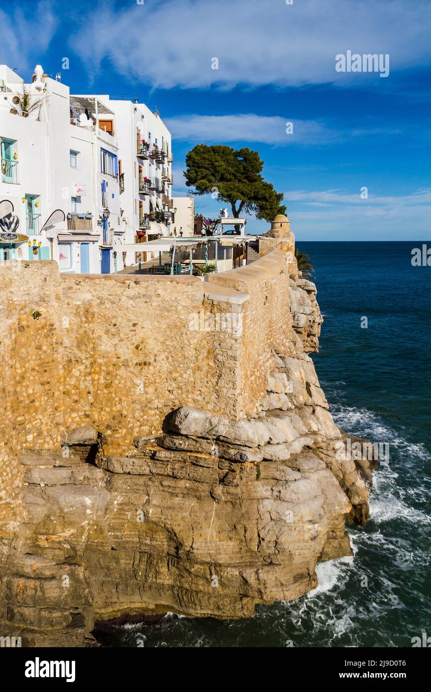 Peñiscola bufador, Castellón, Spanien Stockfoto