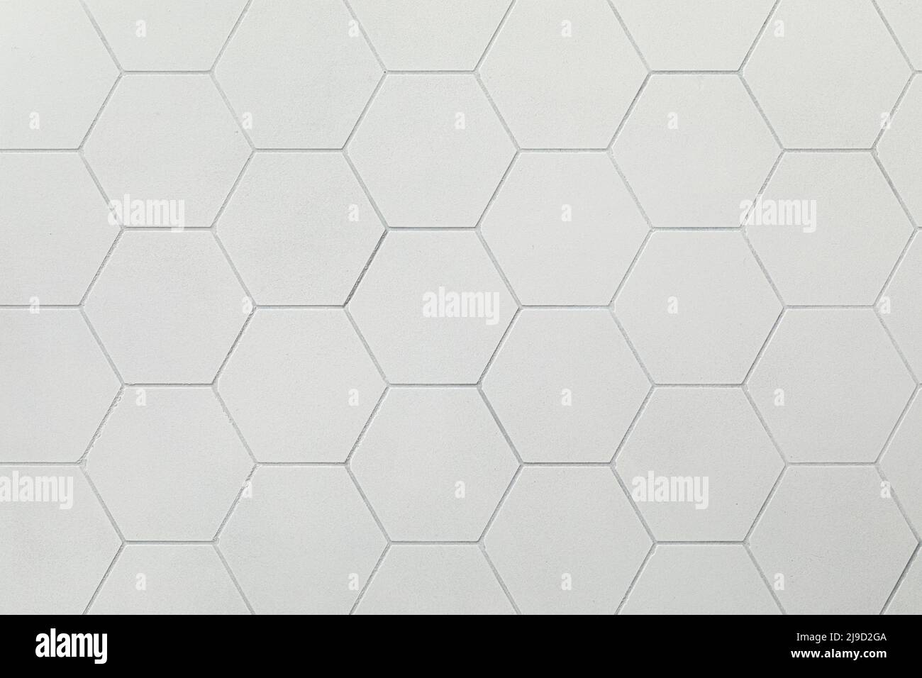 Abstrakter, weicher Hexagon-Hintergrund. Nahtloses Muster geometrische Textur, wiederholen Mosaik Tapete Stockfoto