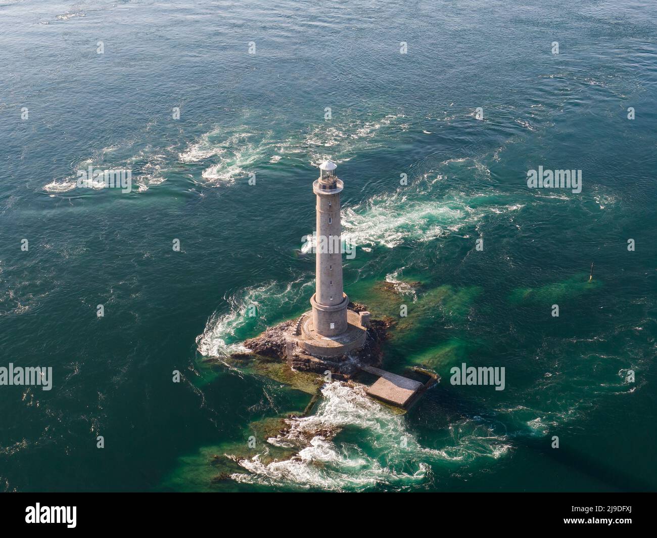 Der Leuchtturm von Goury während des Tages Stockfoto