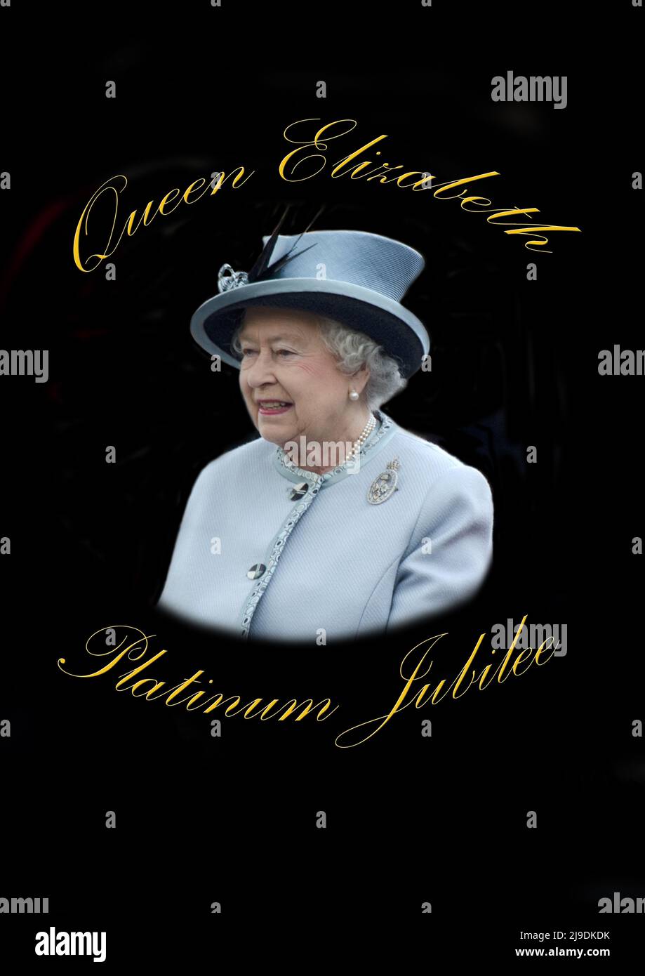 Königin Elizabeth II. Bei der Feier ihres Platin-Jubiläums Stockfoto