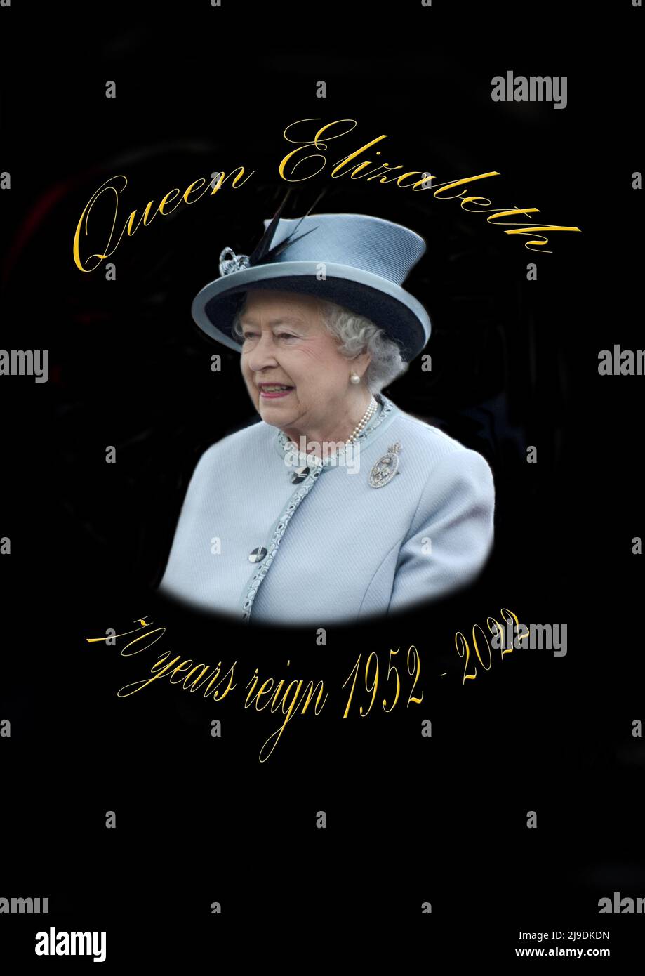 Königin Elizabeth II. Bei der Feier ihres Platin-Jubiläums Stockfoto