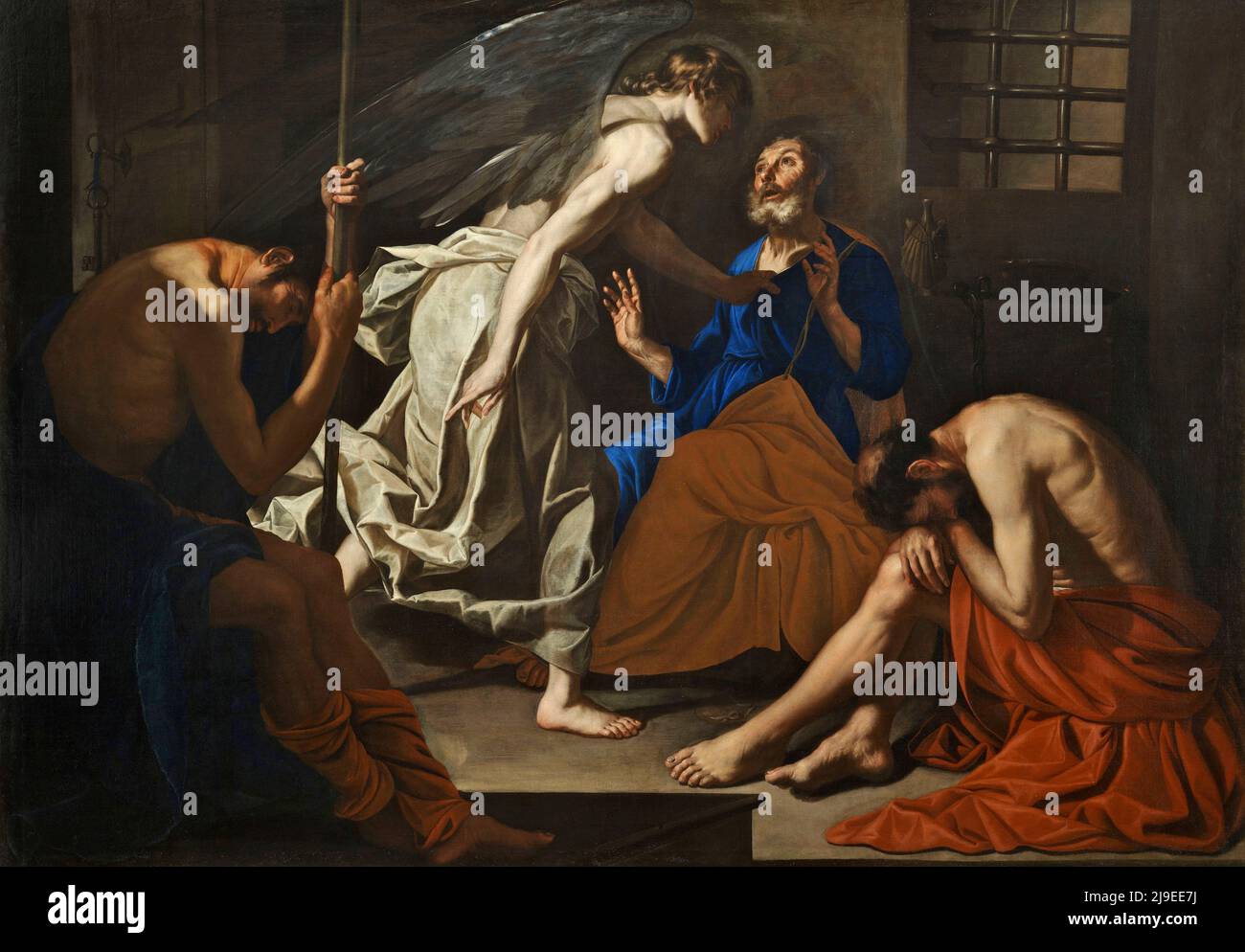 St. Peter und der Engel, Anfang 1640s, von Antonio de Bellis Stockfoto
