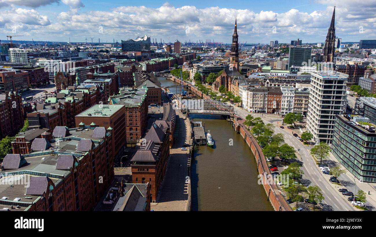 Speicherstadt, historisches Stadtquartier, Hamburg, Deutschland Stockfoto