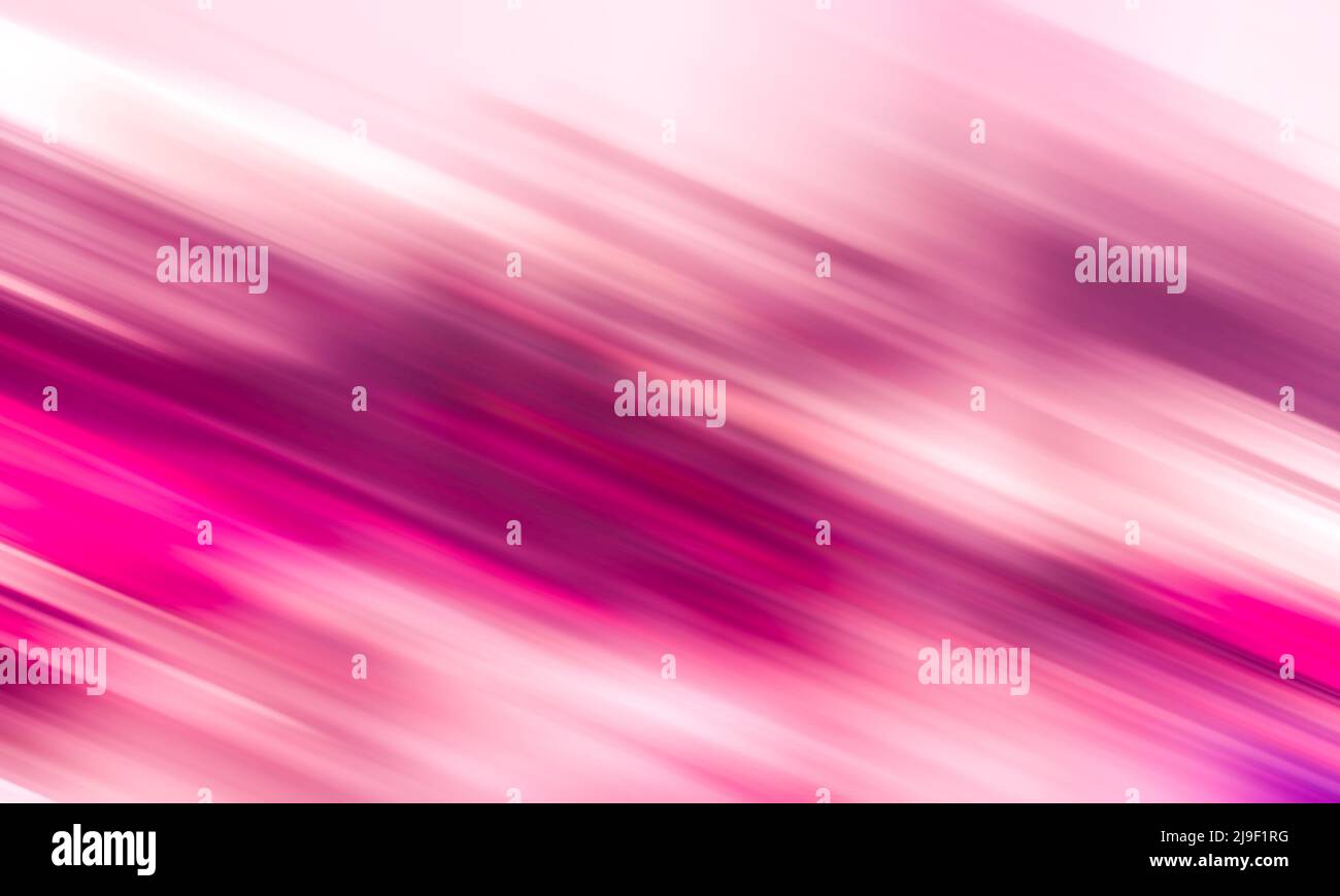 Verträumt rosa weiß verschwommen Bewegungsstreifen abstrakt dynamische Grundton Hintergrund Stockfoto