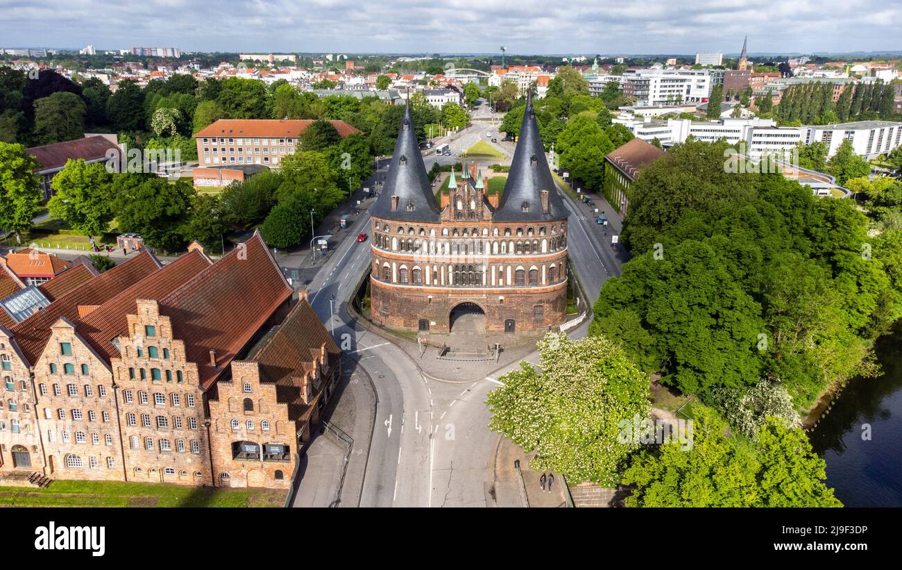 Museum Holstentor Gate, Lübeck, Deutschland Stockfoto