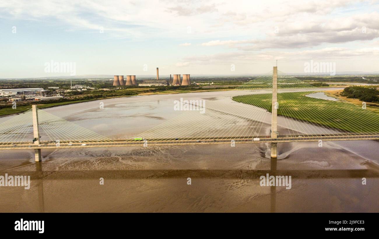 Gateway Bridge , Runcorn , Widnes 2022 Stockfoto