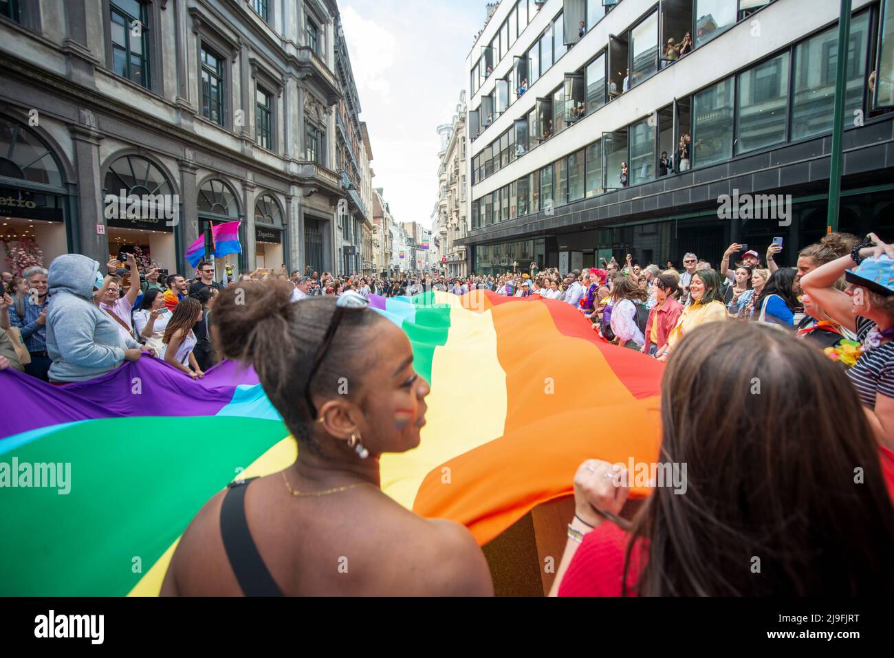 Belgischer Stolz Brüssel 2022 Stockfoto