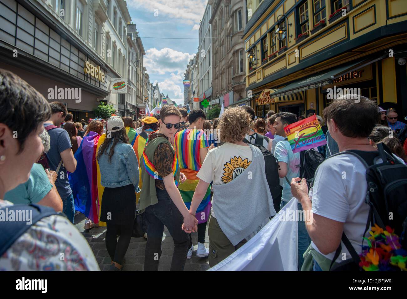 Belgischer Stolz Brüssel 2022 Stockfoto