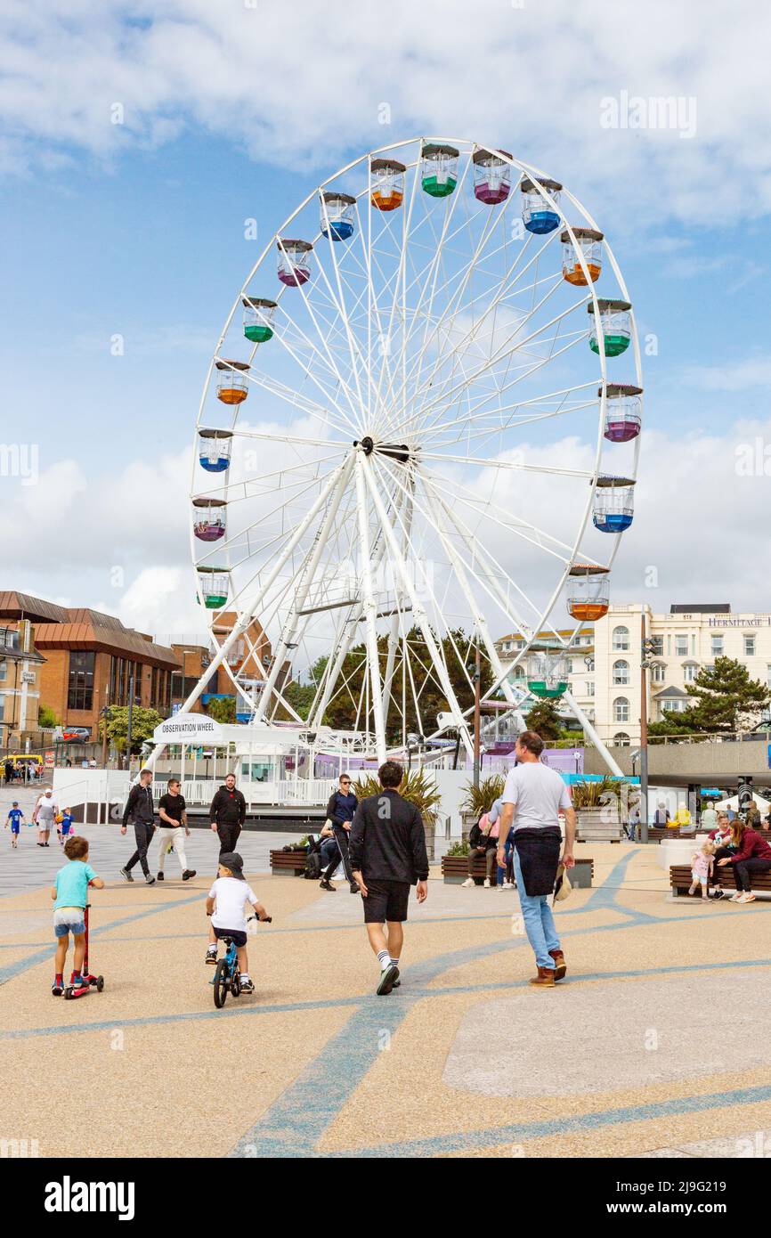 Das Oberservation-Riesenrad in Bournemouth, Dorset, England, Großbritannien. Stockfoto