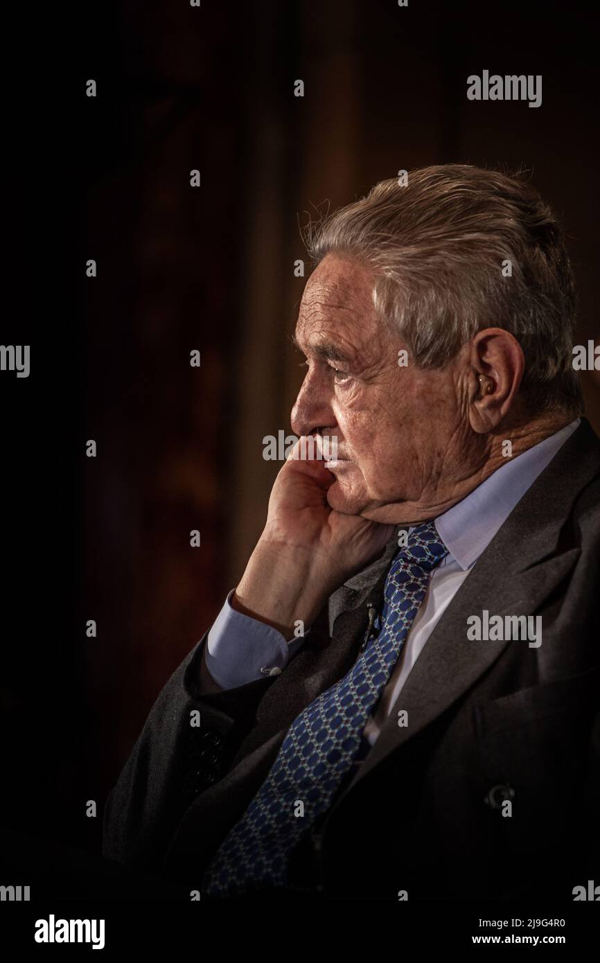 George Soros, Milliardär-Finanzier Stockfoto