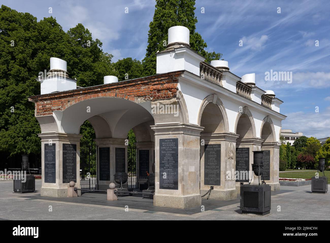 WARSCHAU, POLEN - 17. MAI 2022: Blick auf das Grab des unbekannten Soldaten Stockfoto