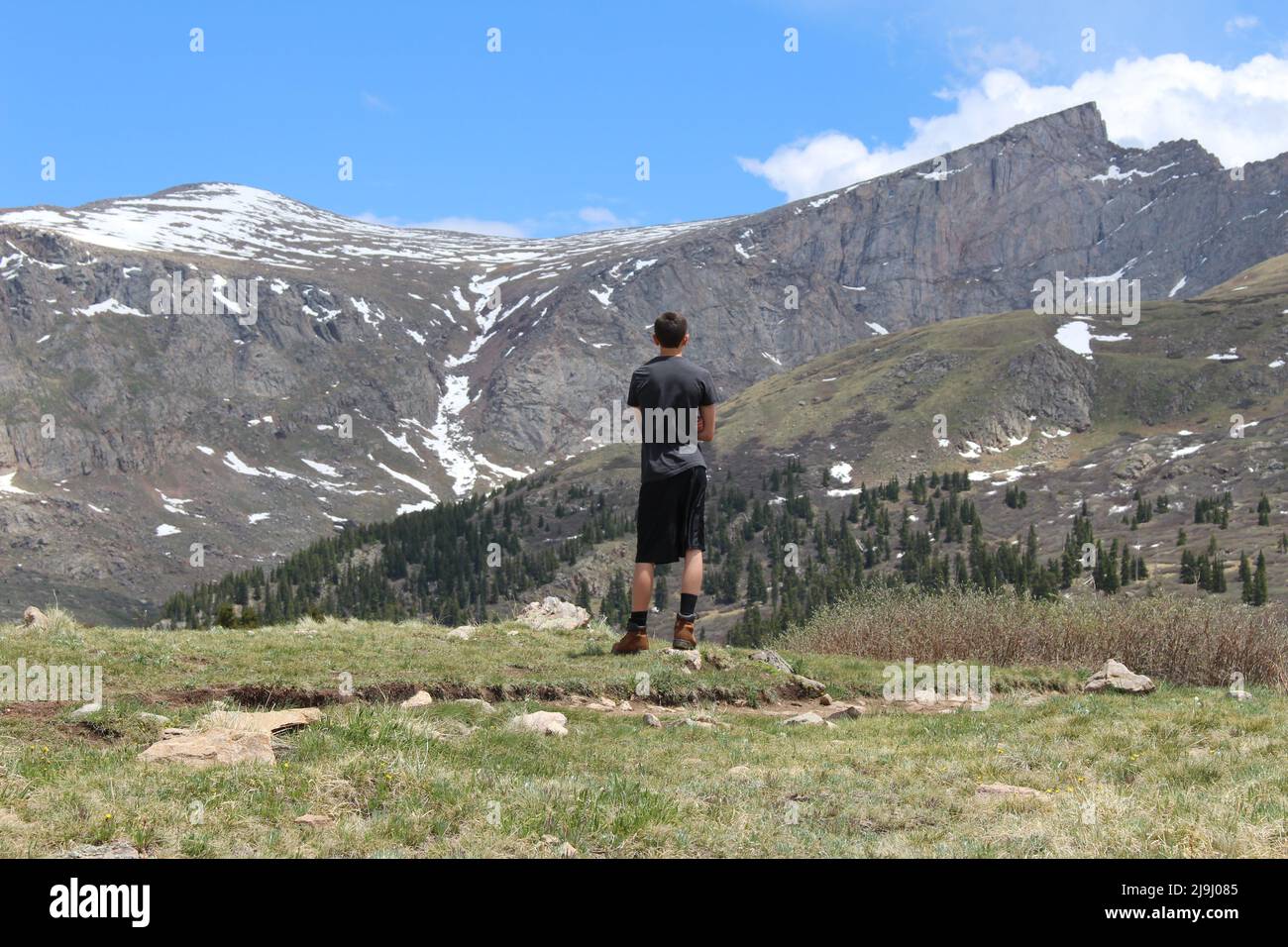Mt Evans Wilderness am Fuße des Mount Bierstadt, einem 14.065 Meter hohen Berggipfel im Front Range der Rocky Mountains Stockfoto