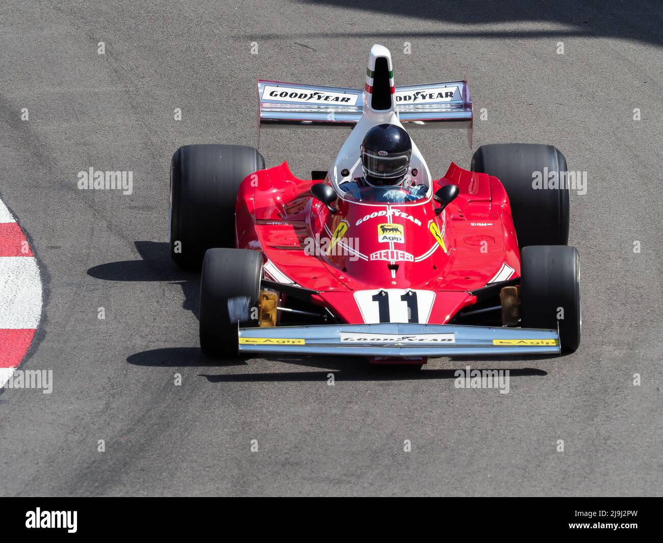 Montecarlo, Monaco - 13 2022. Mai: Ferrari 312T von Niki Lauda während des GP Monaco Historique 2022 Stockfoto