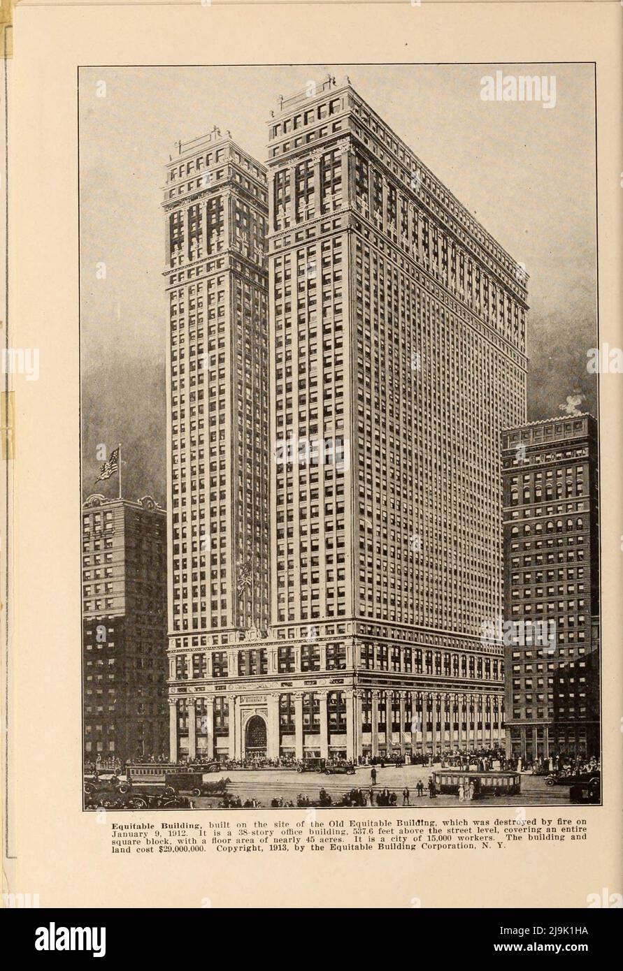 Equitable Building 1916 aus dem Buch ' New York Illustrated ' Erscheinungsdatum 1916 Verlag New York : Success Postal Card Co. Stockfoto