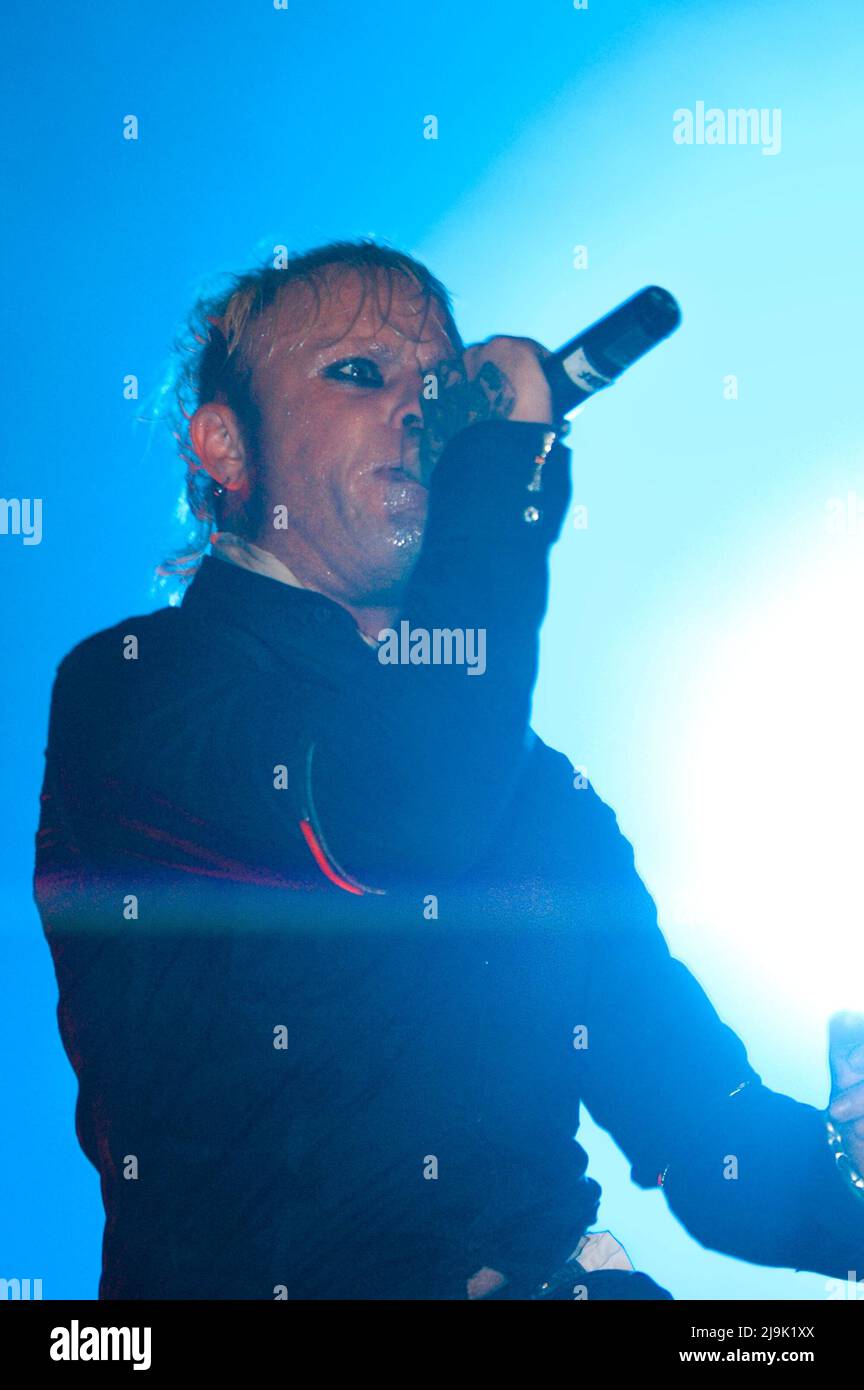 Keith Flint - The Prodigy, Hylands Park, Chelmsford, Essex, Großbritannien - 21.. August 2005 Stockfoto