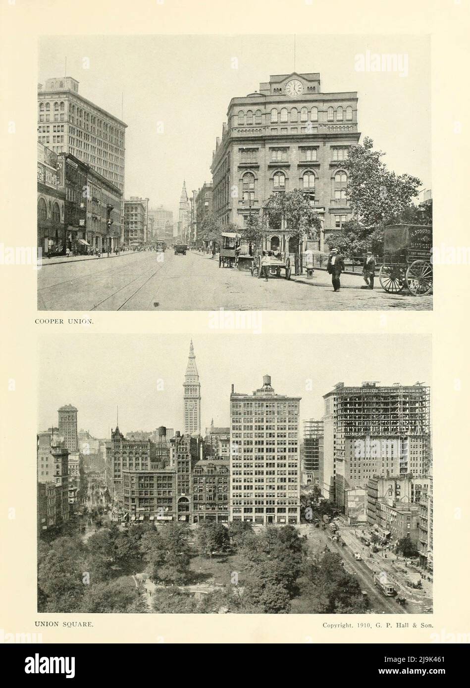 Cooper Union; Union Square 1911 aus dem Buch ' New York Illustrated ' Erscheinungsdatum 1911 Verlag New York : Success Postal Card Co. Stockfoto