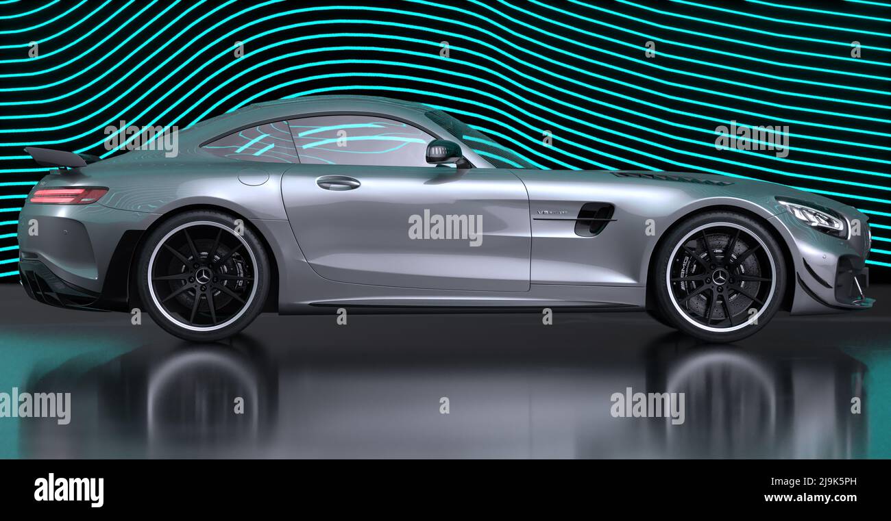 Mercedes-AMG GT R im Studio Stockfoto