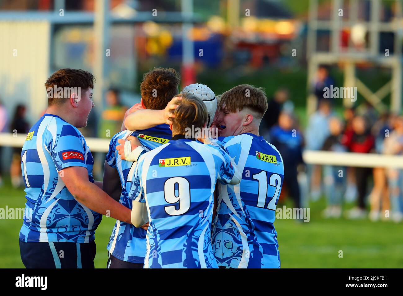 St löscht RFC Youth gegen Burryport RFC Youth Plate Finale 2022 Stockfoto