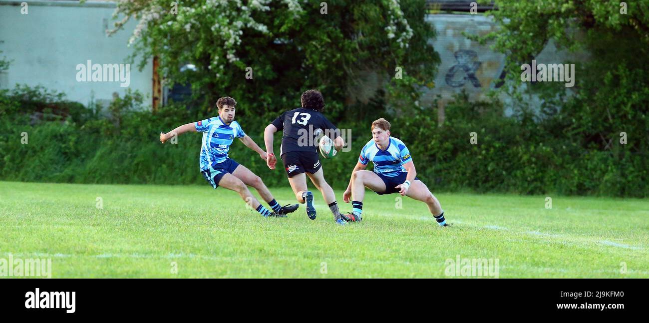 St löscht RFC Youth gegen Burryport RFC Youth Plate Finale 2022 Stockfoto