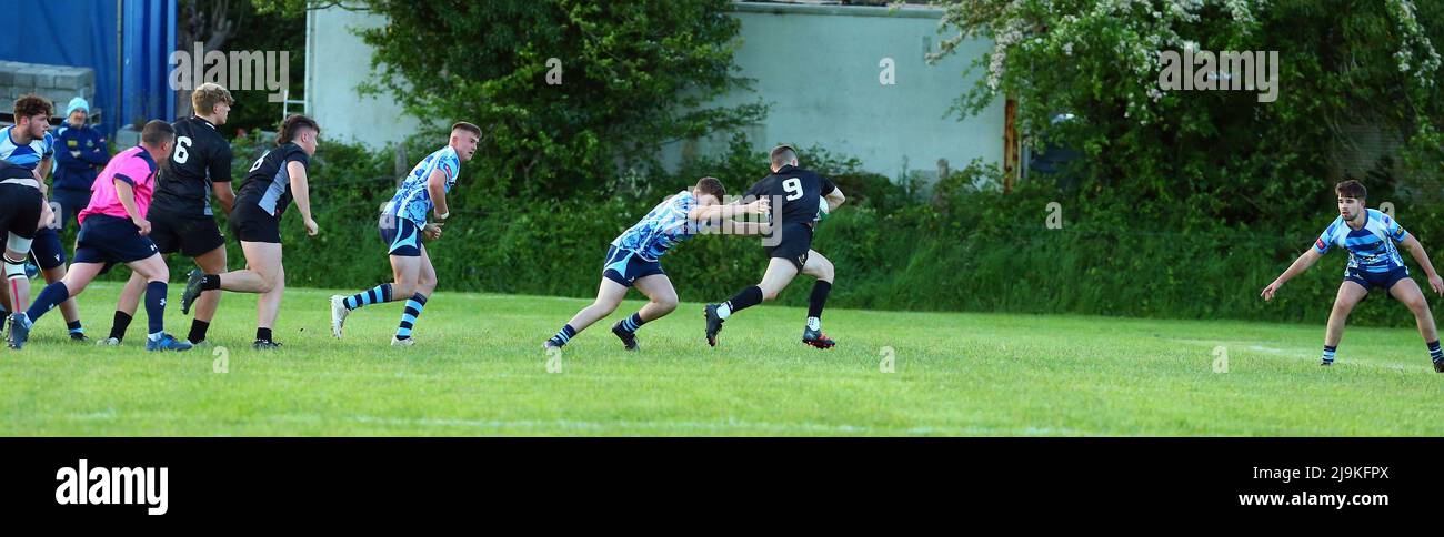 St löscht RFC Youth gegen Burryport RFC Youth Plate Finale 2022 Stockfoto