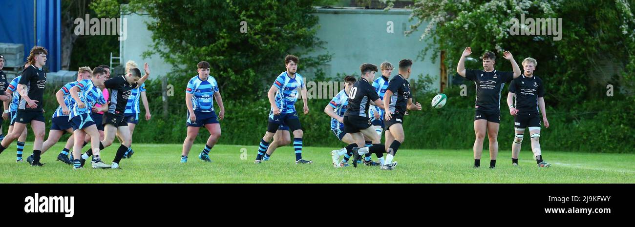 St löscht RFC Youth gegen Burryport RFC Youth Plate Finale 2022 Stockfoto