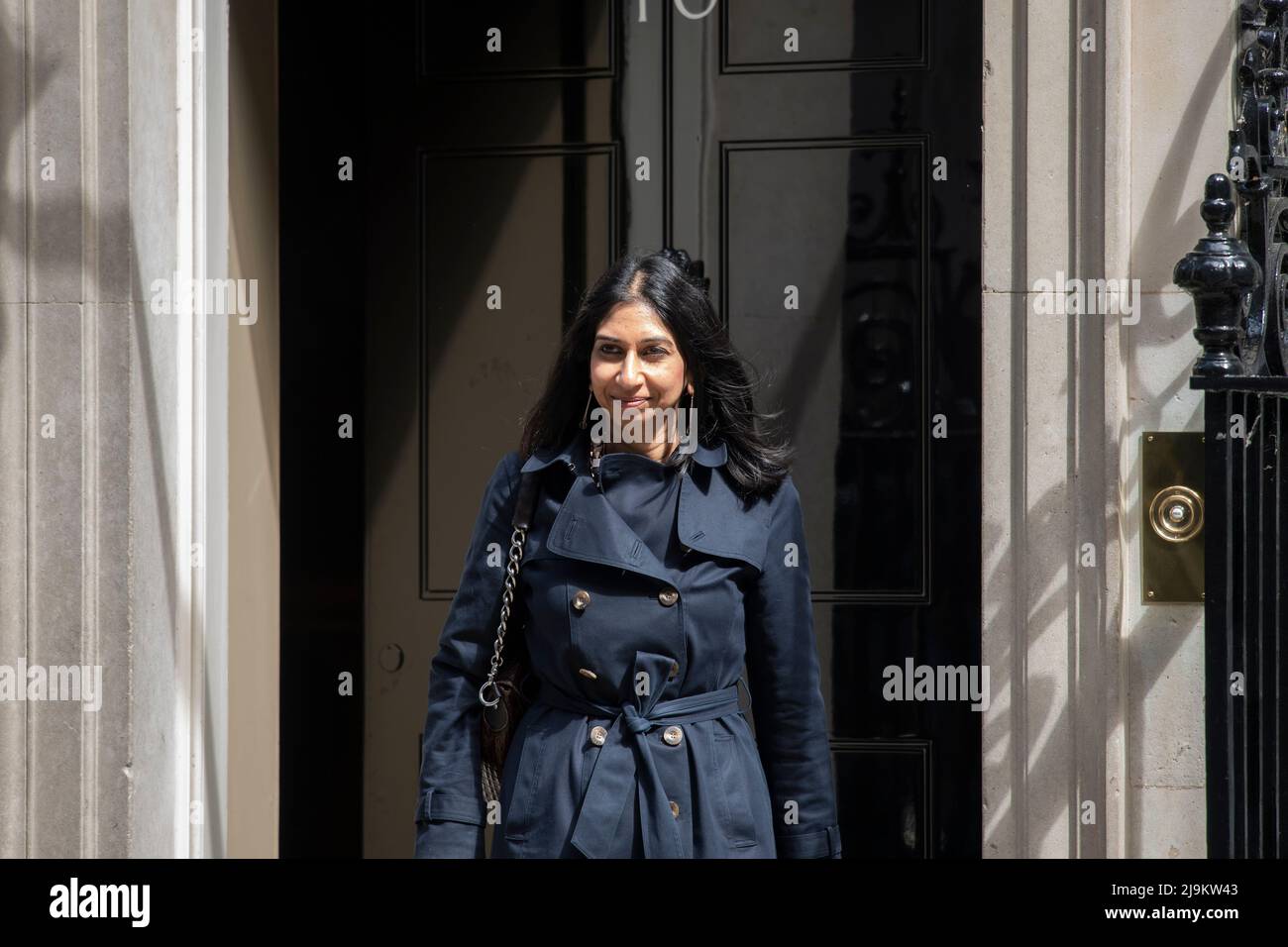 Downing Street, London, Großbritannien. 24 Mai 2022. Suella Braverman MP, Generalanwältin in der Downing Street für wöchentliche Kabinettssitzung. Quelle: Malcolm Park/Alamy Live News. Stockfoto