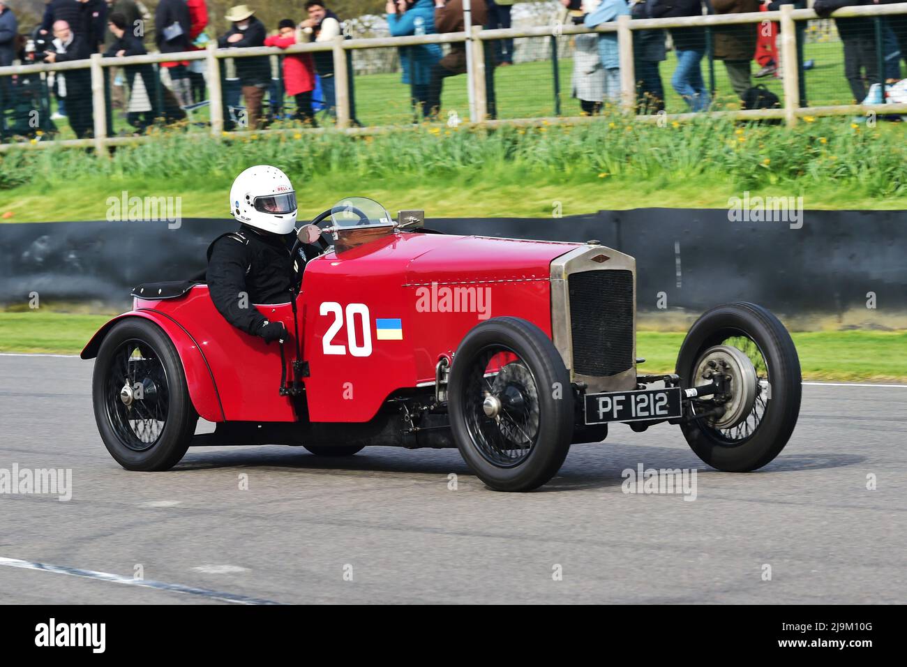 Jeremy Flann, Frazer Nash Super Sports, Eine F P Fane Trophy, ein Einzelfahrer, 20-minütiges Rennen für den Kettenantrieb der Vorkriegszeit, Frazer Nash, Goodwood 79. Mem Stockfoto