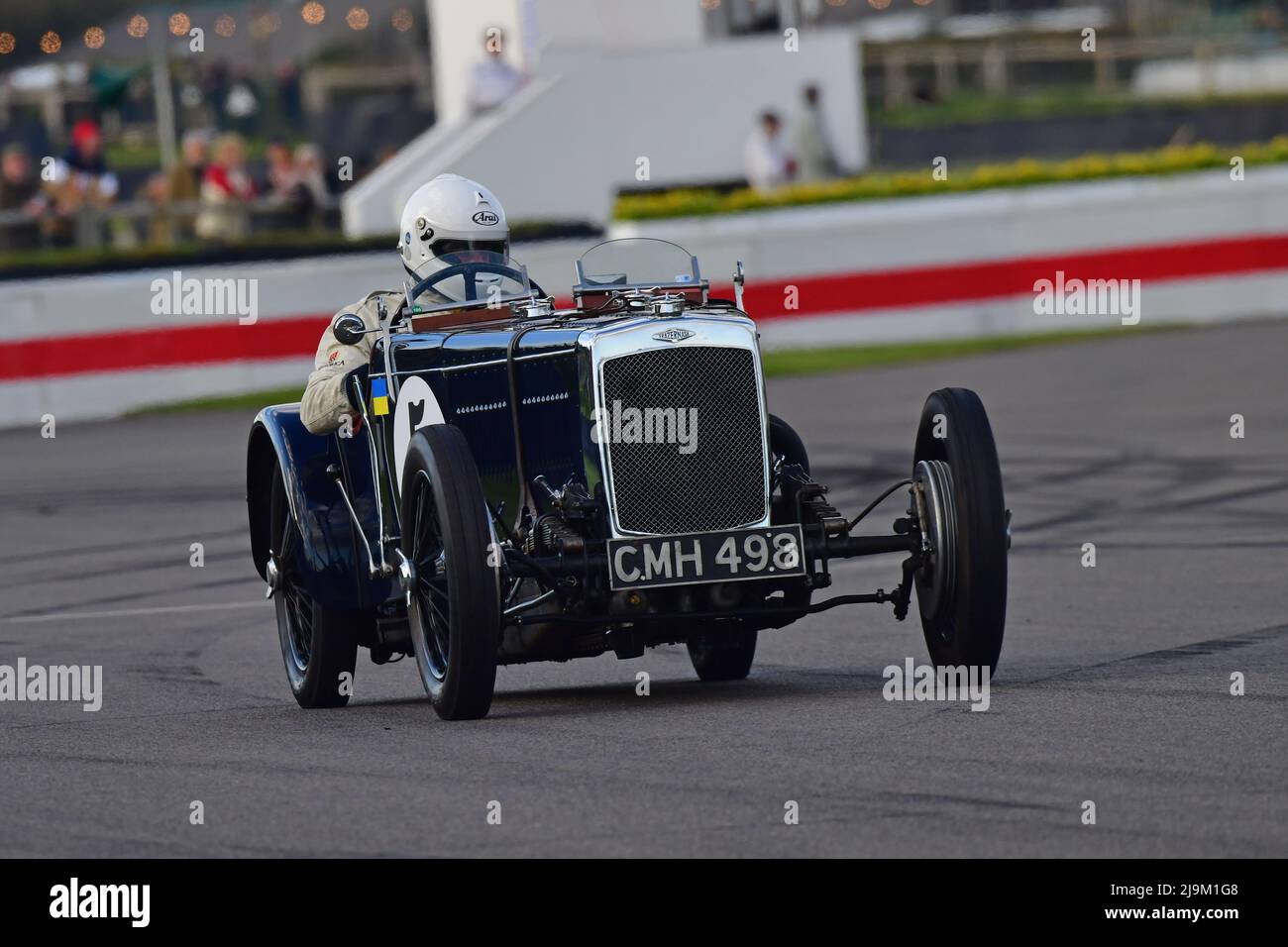 Mark Morgan, Frazer Nash Shelsley, Eine F P Fane Trophy, ein Einzelfahrer, 20-minütiges Rennen für den Kettenantrieb der Vorkriegszeit, Frazer Nash, Goodwood 79. Mitglieder Stockfoto