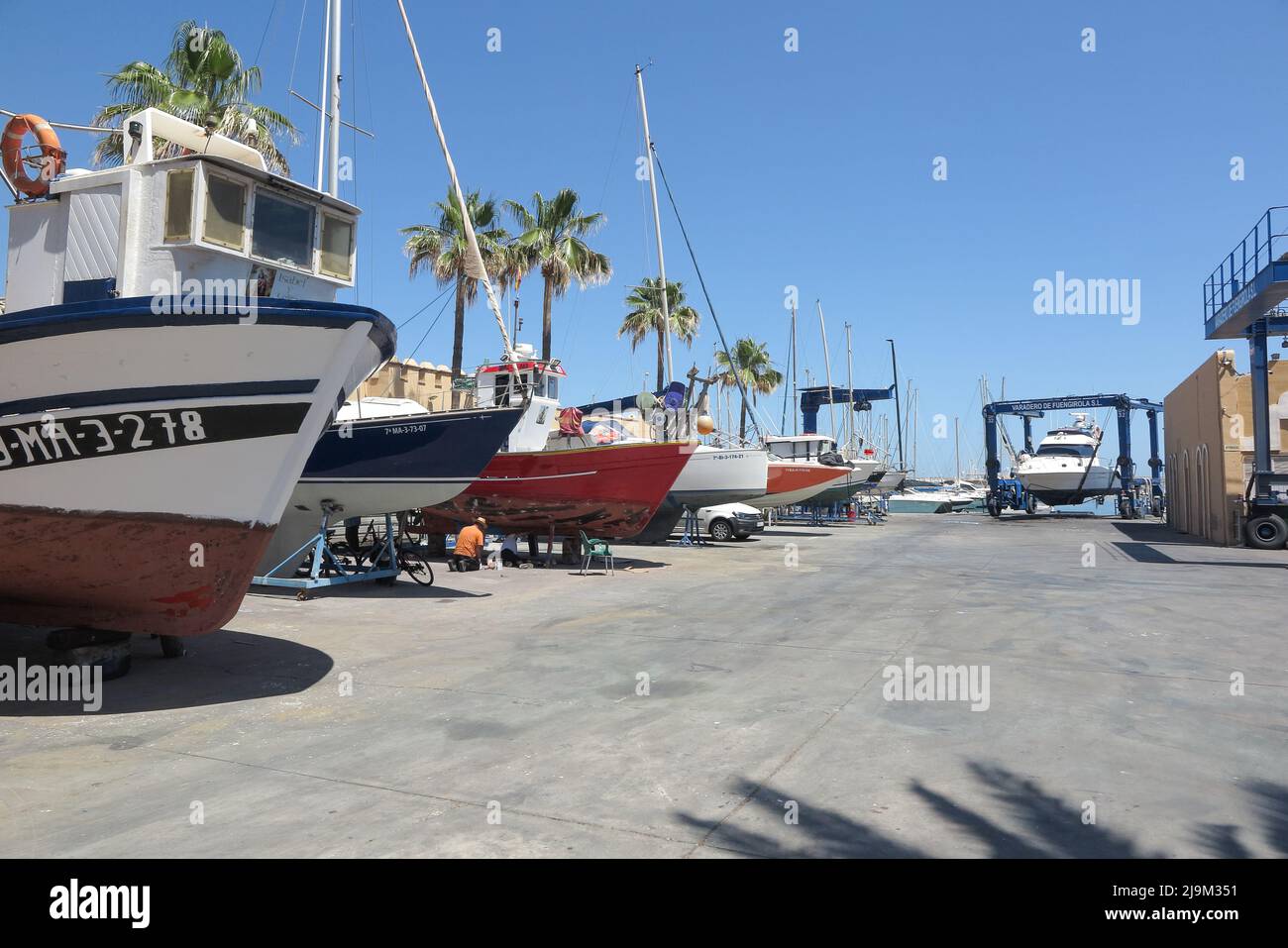 Marina Area, Fuengirola, Malaga, Spanien Stockfoto
