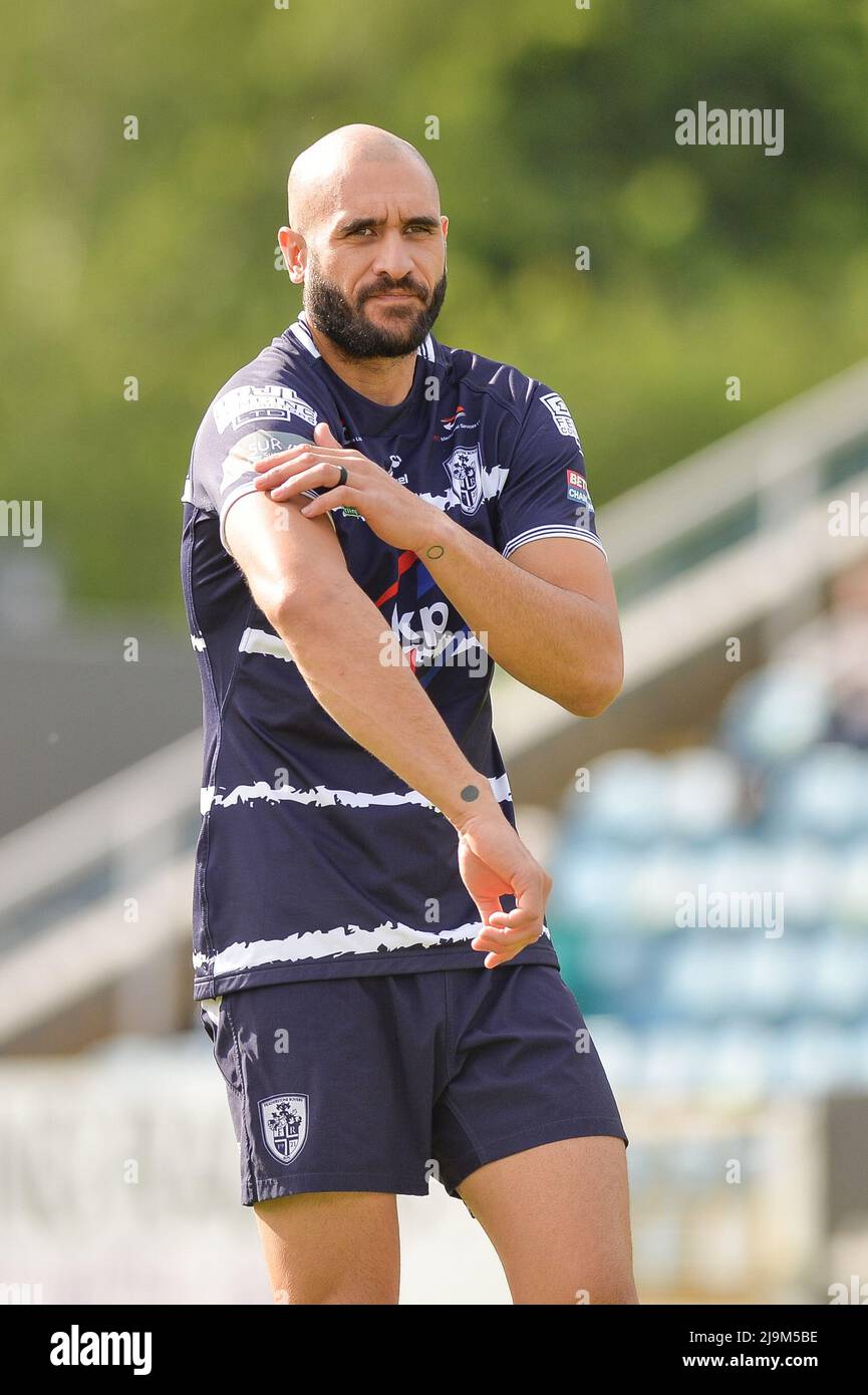 Featherstone, England - 21.. Mai 2022 - Johnathon Ford of Featherstone Rovers. Rugby League Betfred Championship Featherstone Rovers vs Whitehaven RLFC im Millenium Stadium, Featherstone, UK Dean Williams Stockfoto