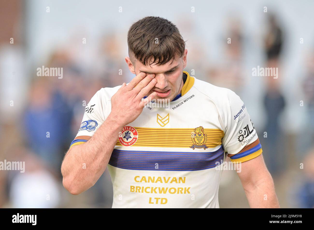 Featherstone, England - 21.. Mai 2022 - Jake Bradley aus Whitehaven RLFC. Rugby League Betfred Championship Featherstone Rovers vs Whitehaven RLFC im Millenium Stadium, Featherstone, UK Dean Williams Stockfoto